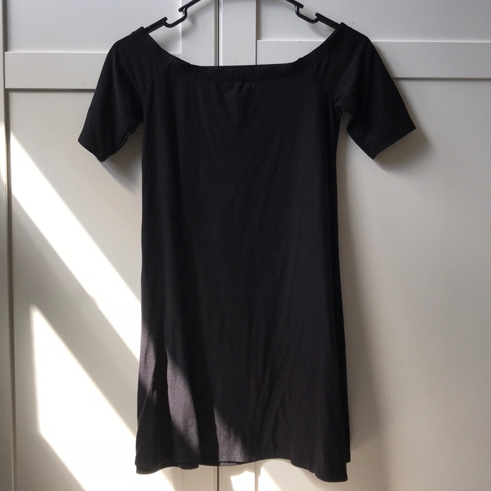 Off shoulder black dress
